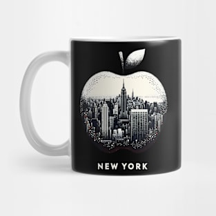 The Big Apple New York Abstract Cityscape Mug